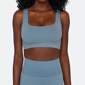 SCULPTFLEX® BOX CUT BRA - BLUE JEAN